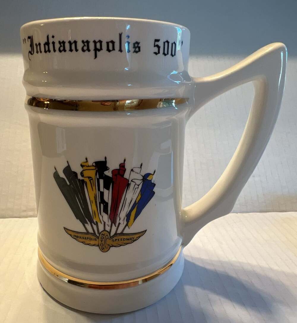 Indianapolis 500 Motor Speedway Ceramic Beer Stein Mug